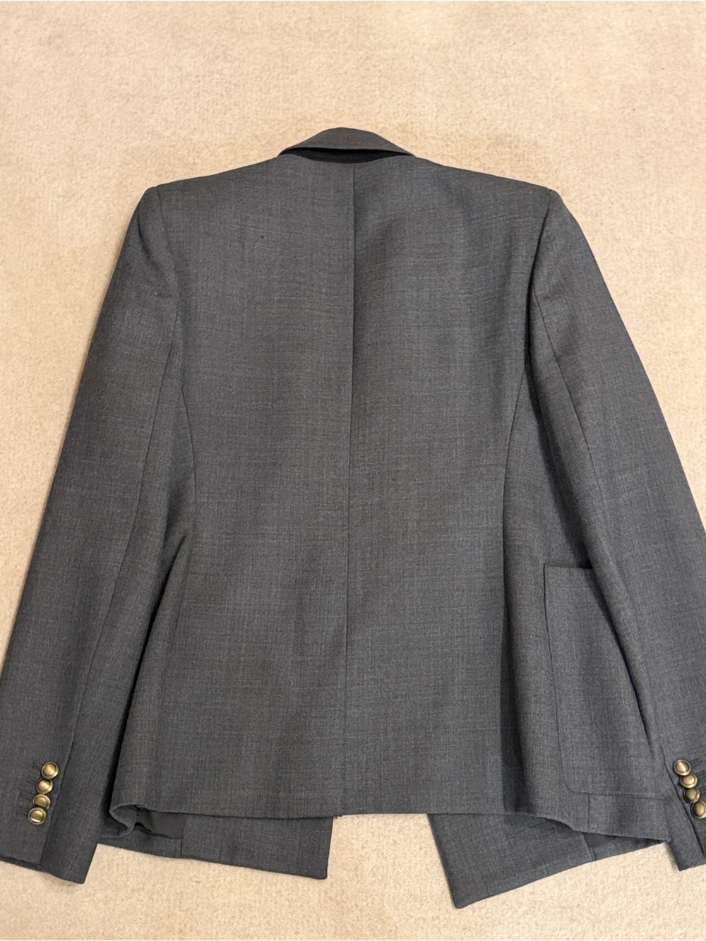 Nili Lotan Nathalia Double Breasted Wool-Twill Blazer - Picture 5 of 7